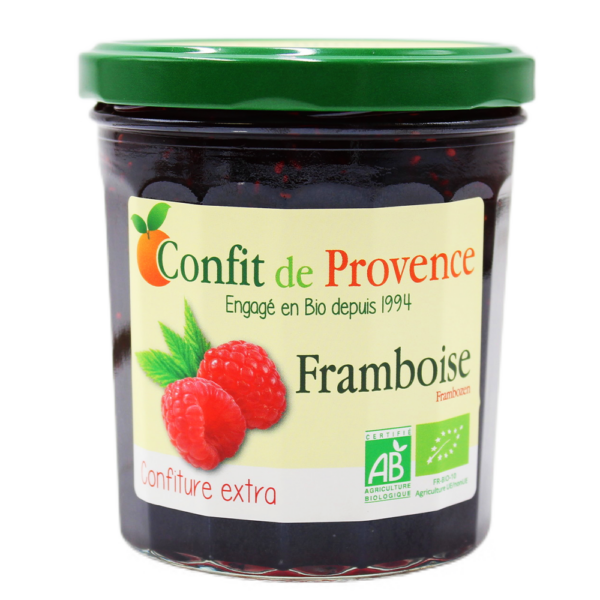 Jam Extra Bio Raspberry Confit of Provence