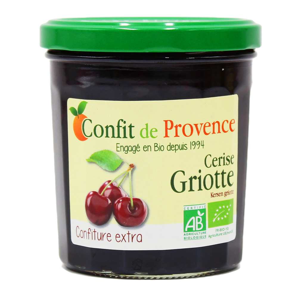 Confiture Extra Bio Cerise Griotte Confit de Provence