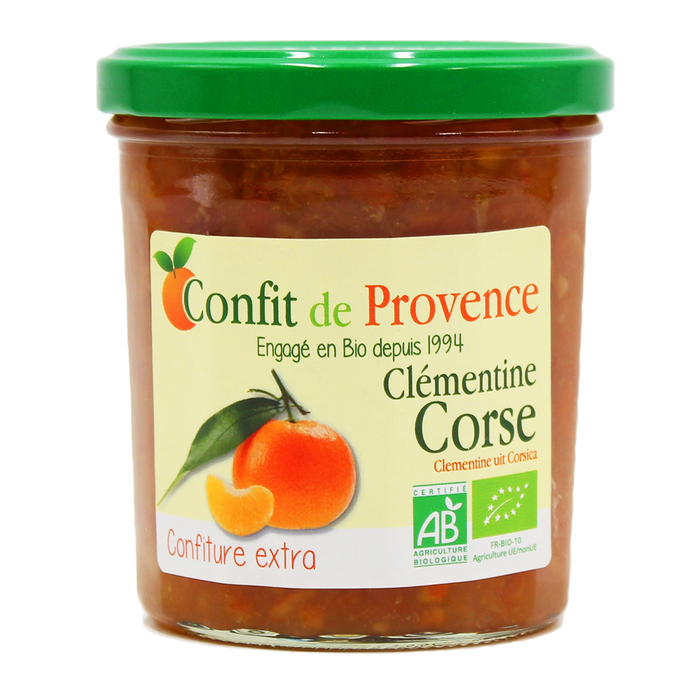 Confiture Extra Bio Clémentine Corse Confit de Provence