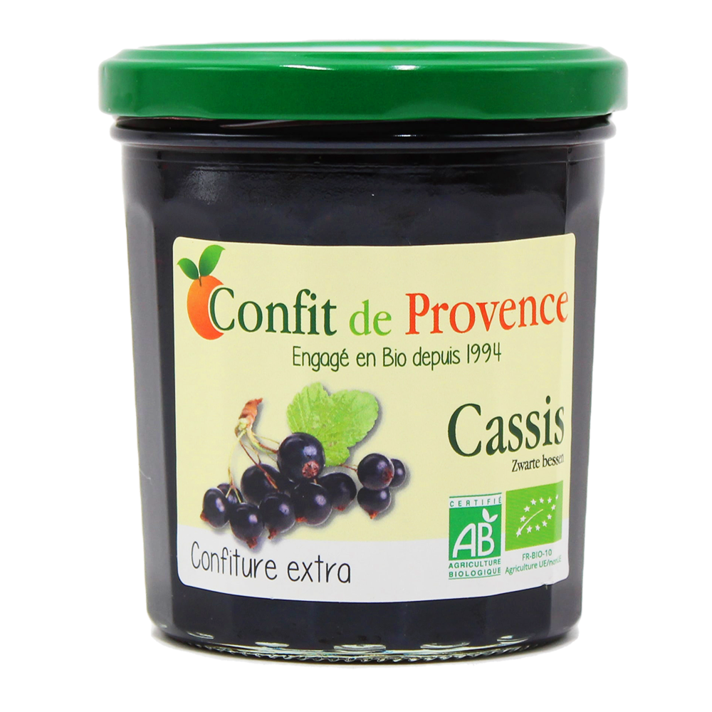 Confiture Extra Bio Cassis Confit de Provence