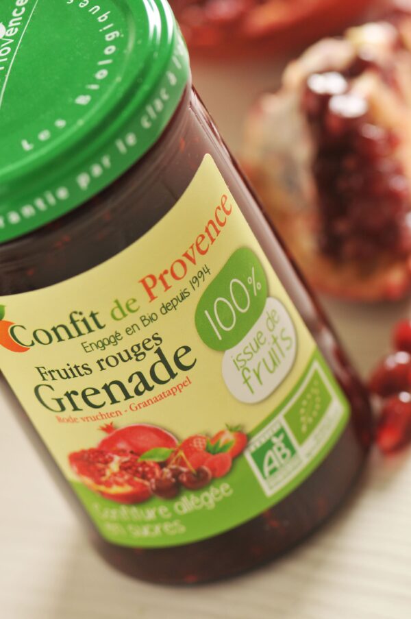 Fruits Rouges Grenade - Confiture Bio 100% issue de fruits 290g