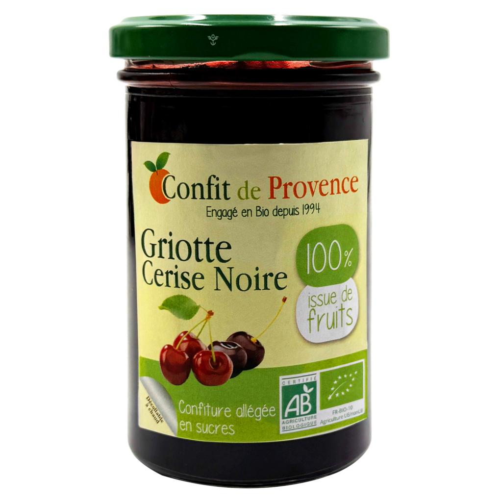 Confitures Bio 100% issue de fruits - Confit de Provence